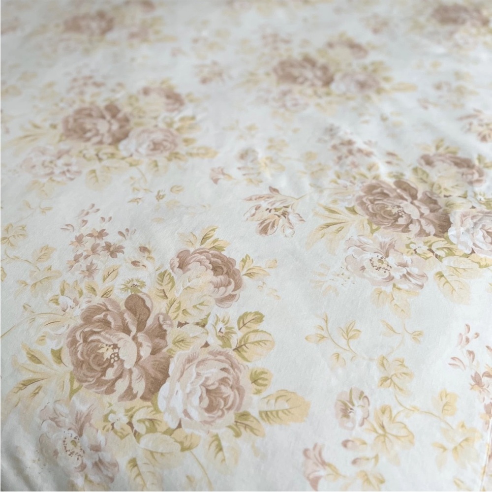Pottery Barn Hayden Floral Linen Blend FULL/QUEEN Duvet Neutral & 2 Std. Shams - Picture 5 of 10